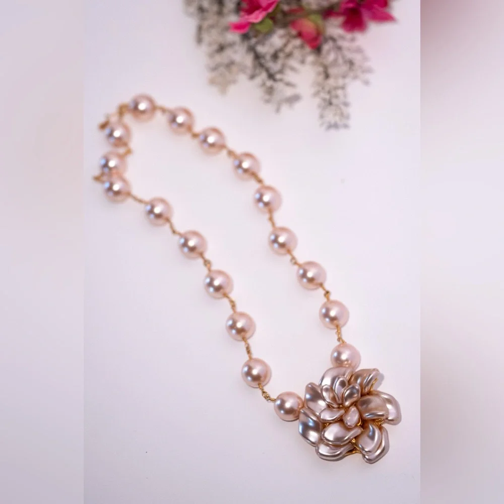Vintage Tanner Elegant Pearl Necklace with matching bracelet #21